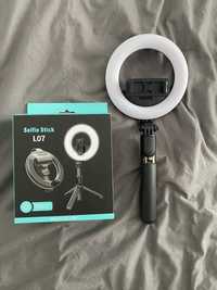 Ring light cu telecomanda, adjustabil cu suport telefon