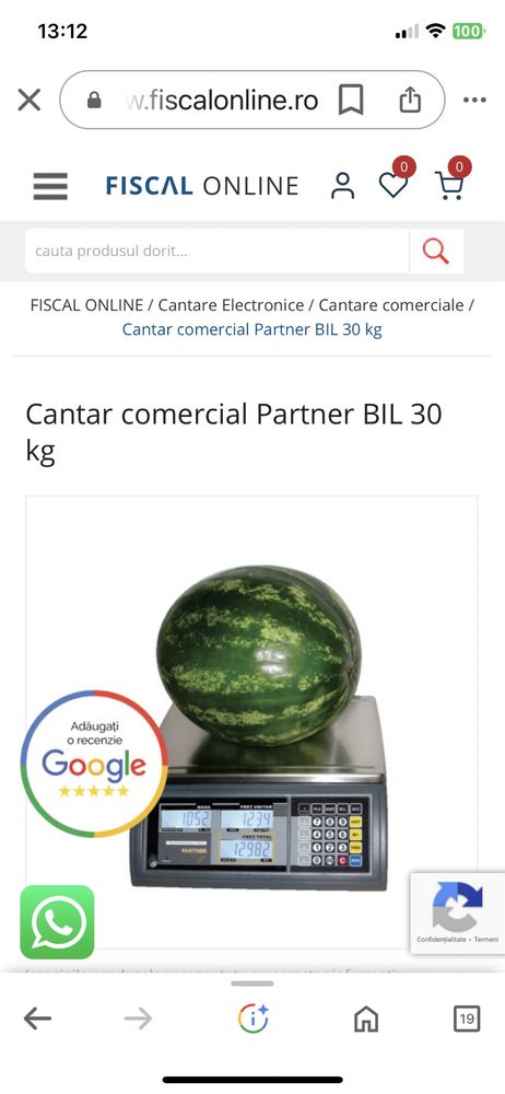 Cantar digital Partner Bil 30 kg