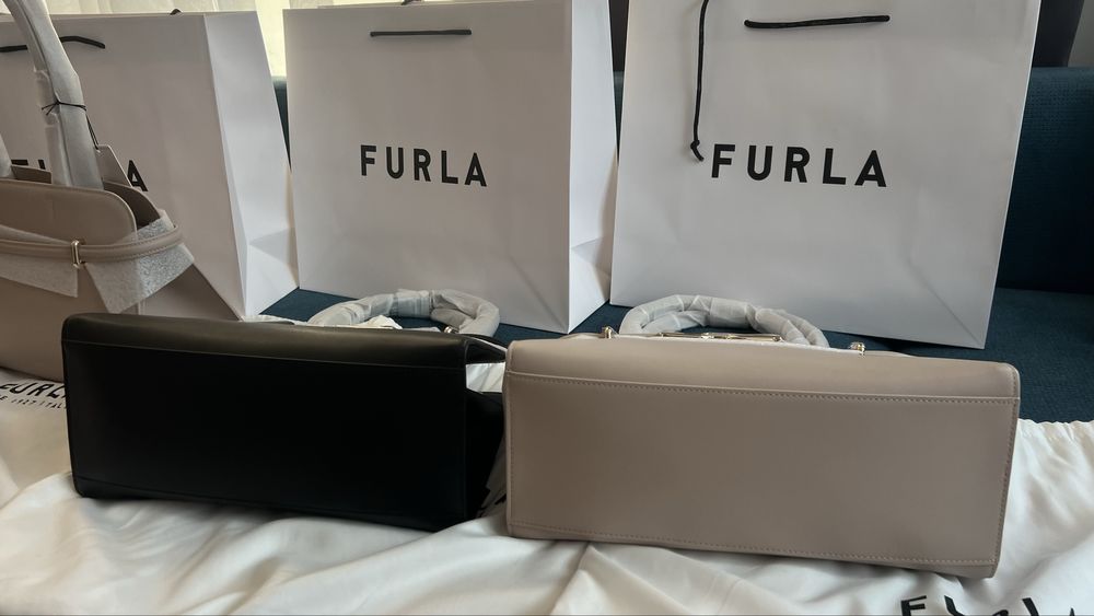 Furla Meti Dalia и Nero.100%ориг. Със сериен номер,етикети,торбичка