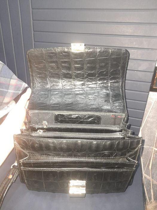 Кожаная барсетка мужская новая