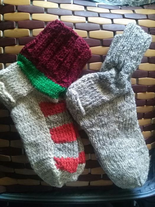 Носки вязанная теплая 1000тг