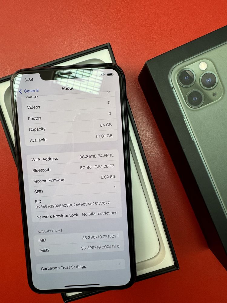 iPhone 11 Pro Max Midnight Green 64GB