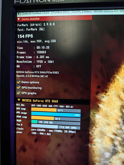 Nvidia RTX 5060 NOUA si SIGILATA,8 gb Gddr7 Inno3D Twinx2