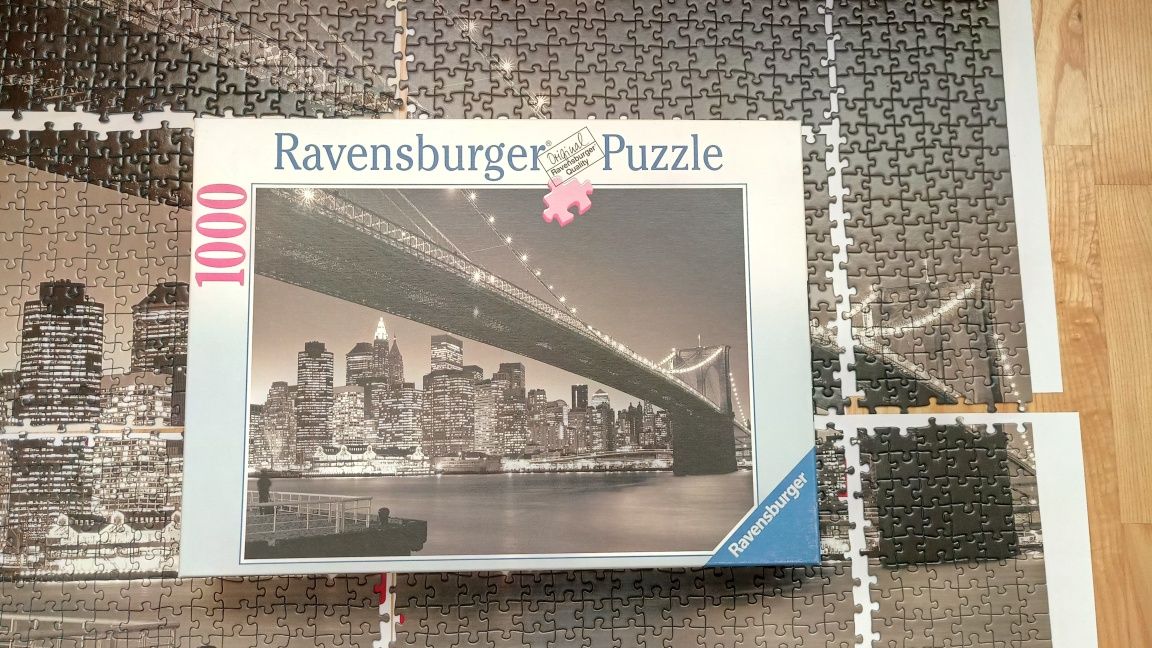 Puzzle-Manhattan&Podul Broocklyn-Ravensburger1000piese,orig.Ger.