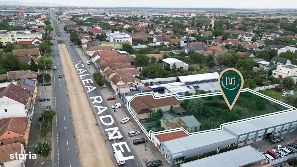 Teren pentru expunere comerciala de 2080 mp cu FS de 32 ml, Micalaca