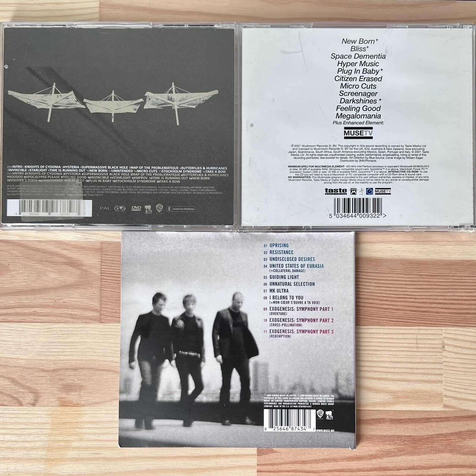 Muse - 4 Studio CD Albums, Live Album & Single