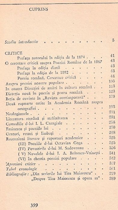 Din critice Titu Maiorescu editura tineretului 1967