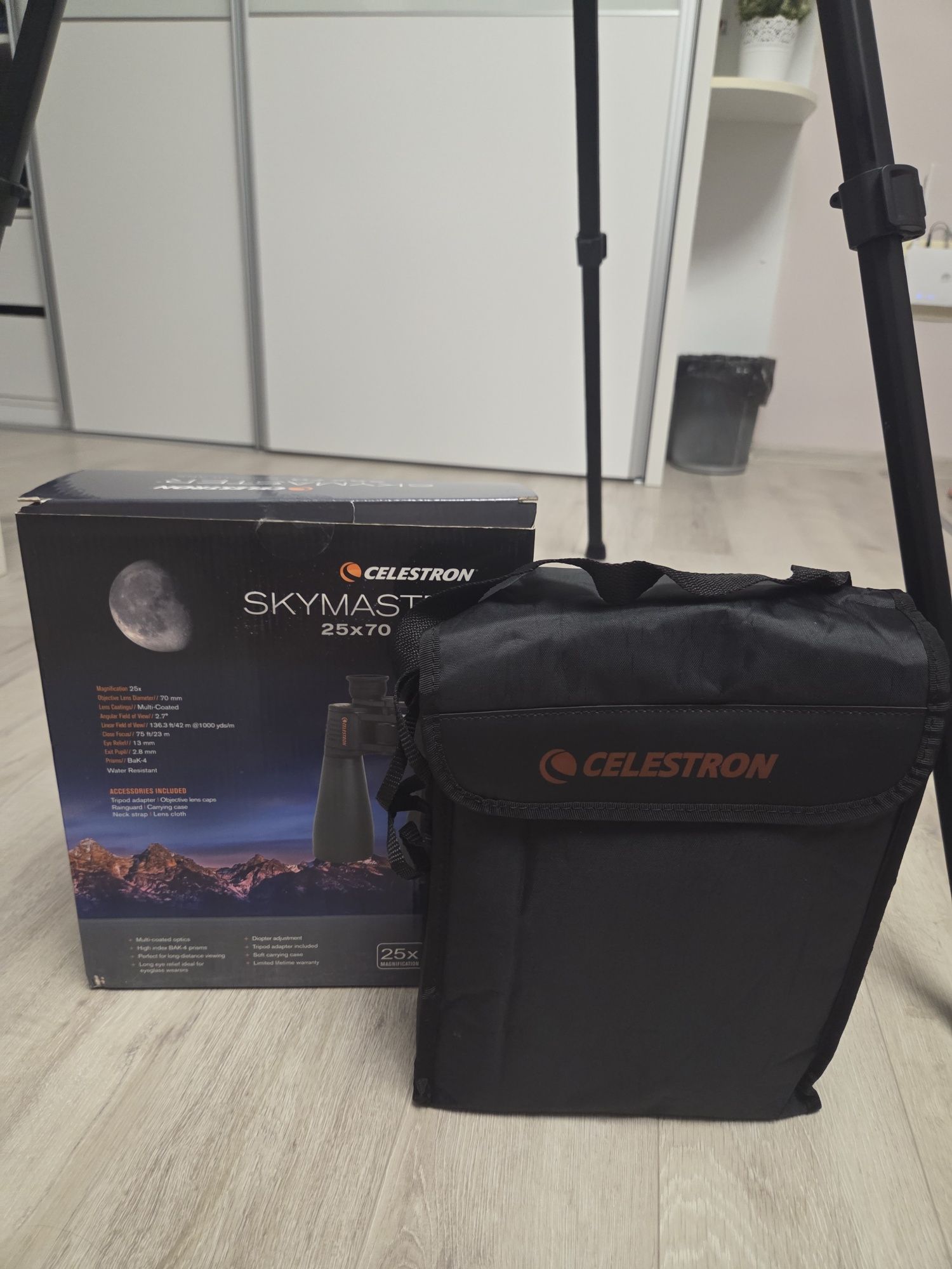 Binoclu Celestron si trepied Bresser