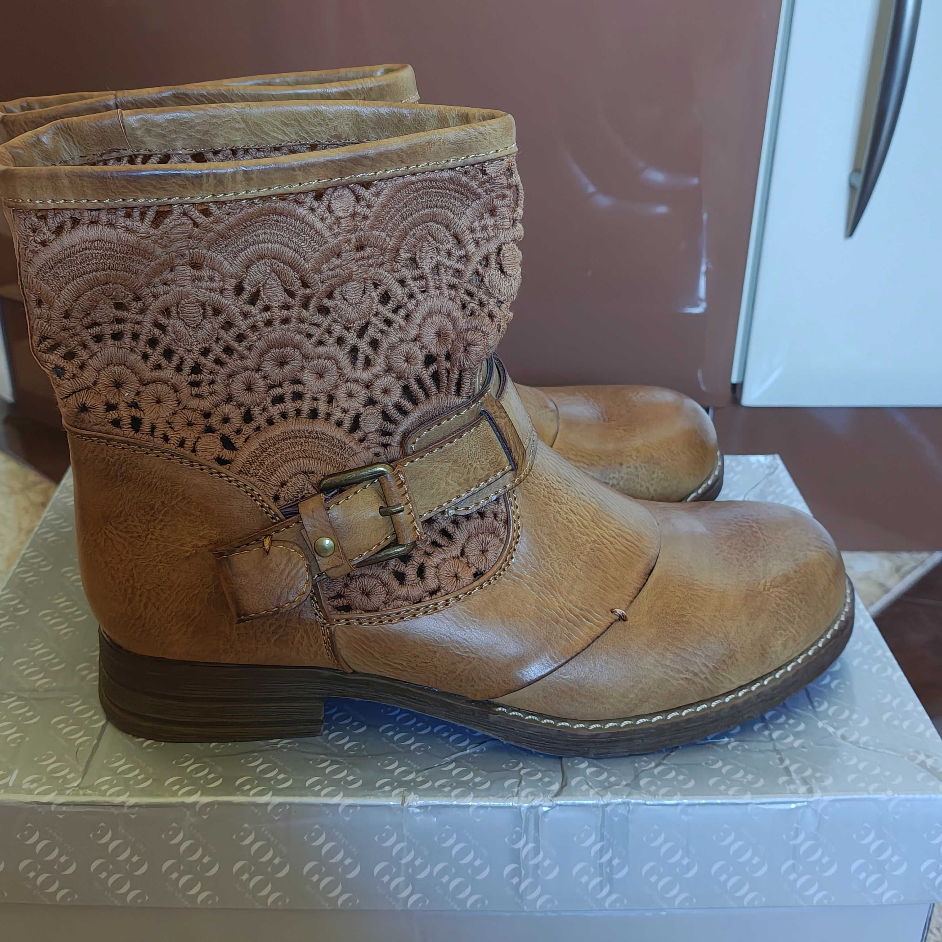 Нови дамски боти ЕСТЕСТВЕНА КОЖА