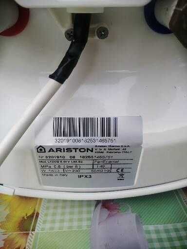 Ariston Boiler IPX 3 80L