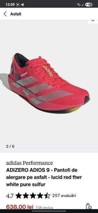 Adidas Performance Adizero Adios 9 (alergare,sala)