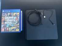 PS4 Slim с 8 игри и джойстик