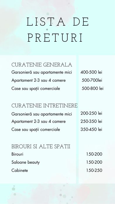 Servicii curatenie profesionala