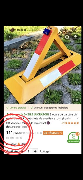 Blocator parcare *Reducere 30% !!!