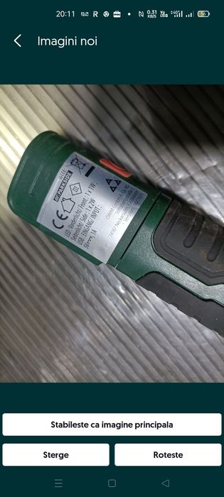 Lampa lanternă LED cu acumulator li-ion incorporat PARKSIDE PALA 2000