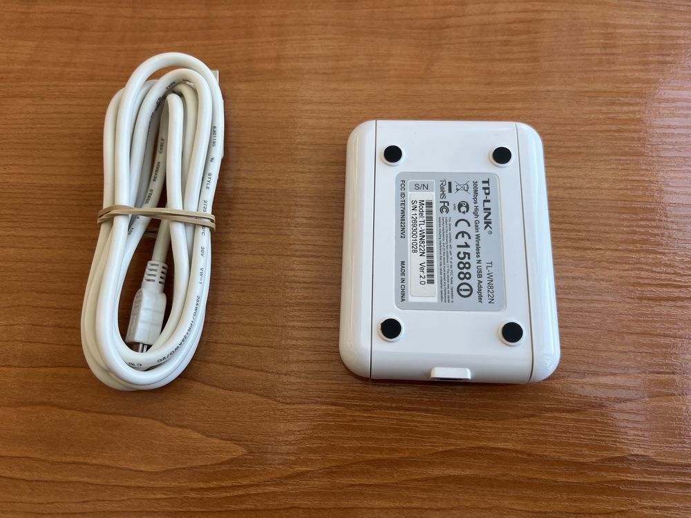 Безжична USB ланкарта TP-LINK TL-WN822N 300 Mbps 2 мощни външни антени