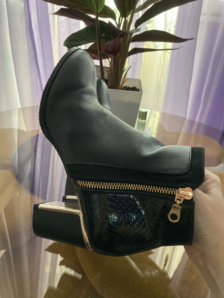 Botine dama Lotus,piele naturala