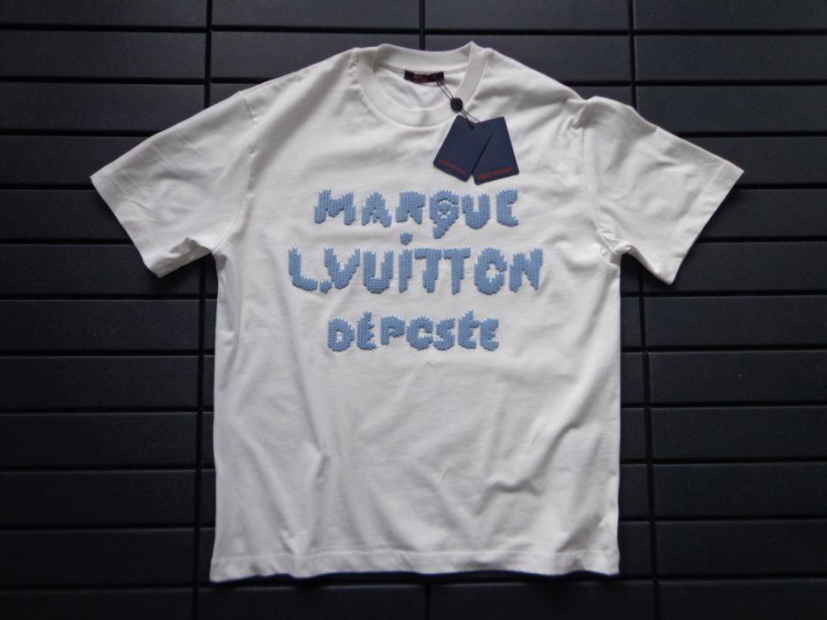 Мъжка тениска Louis Vuitton Embroidered Signature T shirt