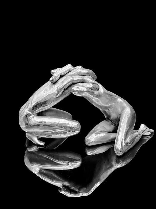 Statueta Placata  argint piesa de colectie