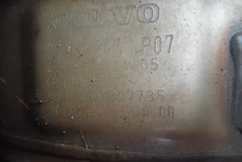Catalizator gaze arse Volvo FH EURO 6 - Piese de schimb Volvo