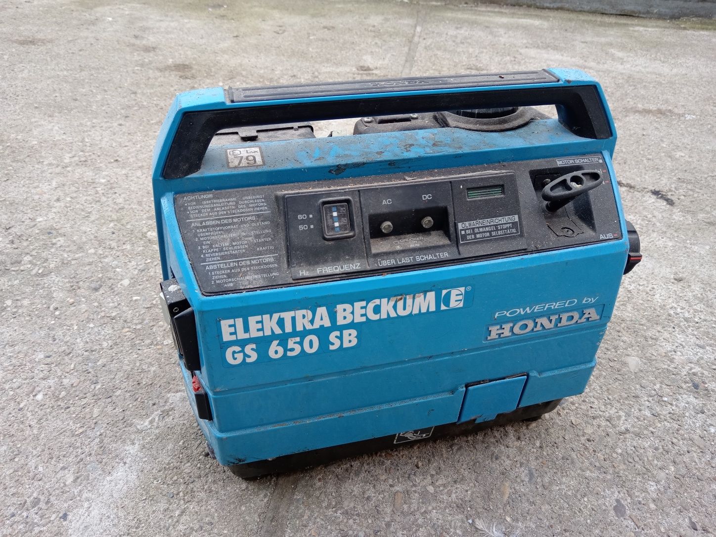 Generator rulota honda