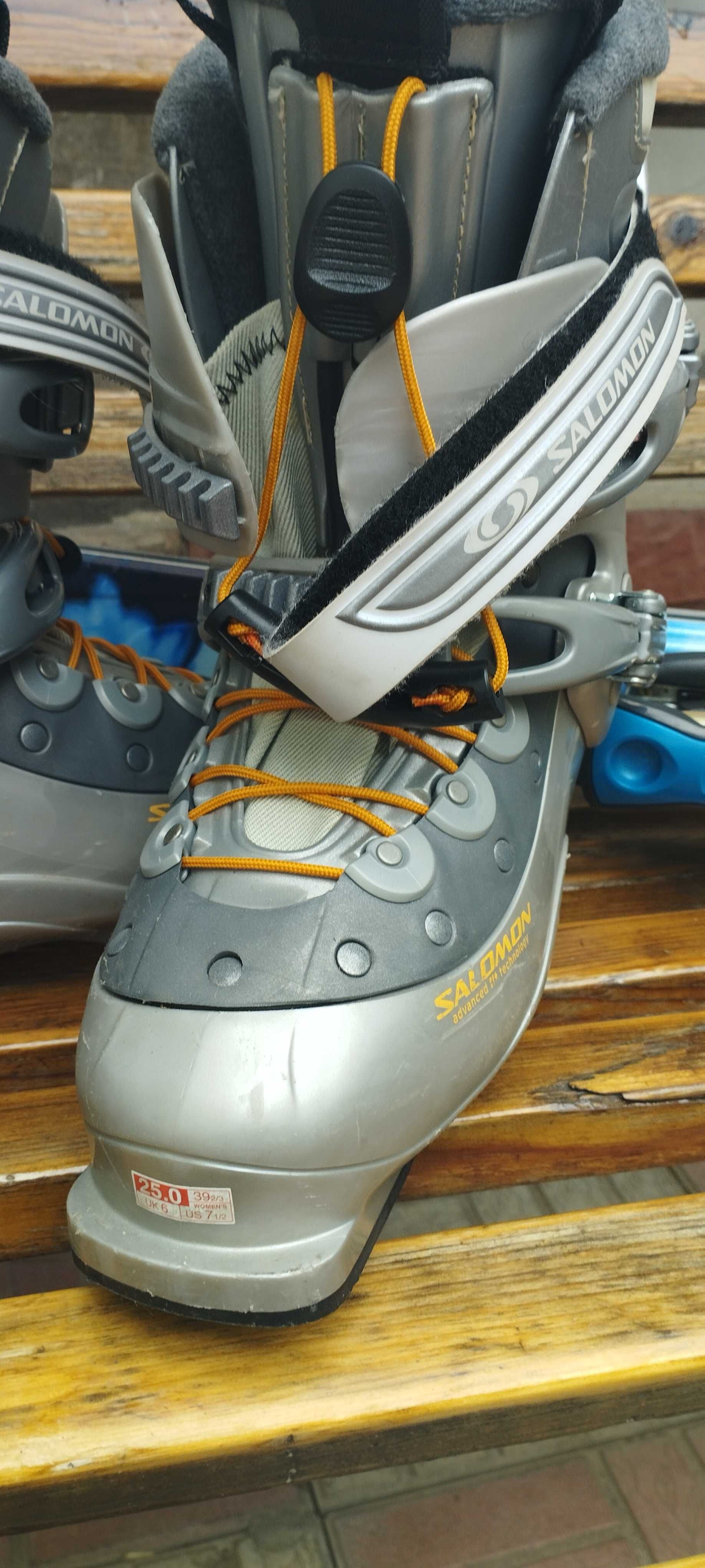 Лыжи и ботинки саламон