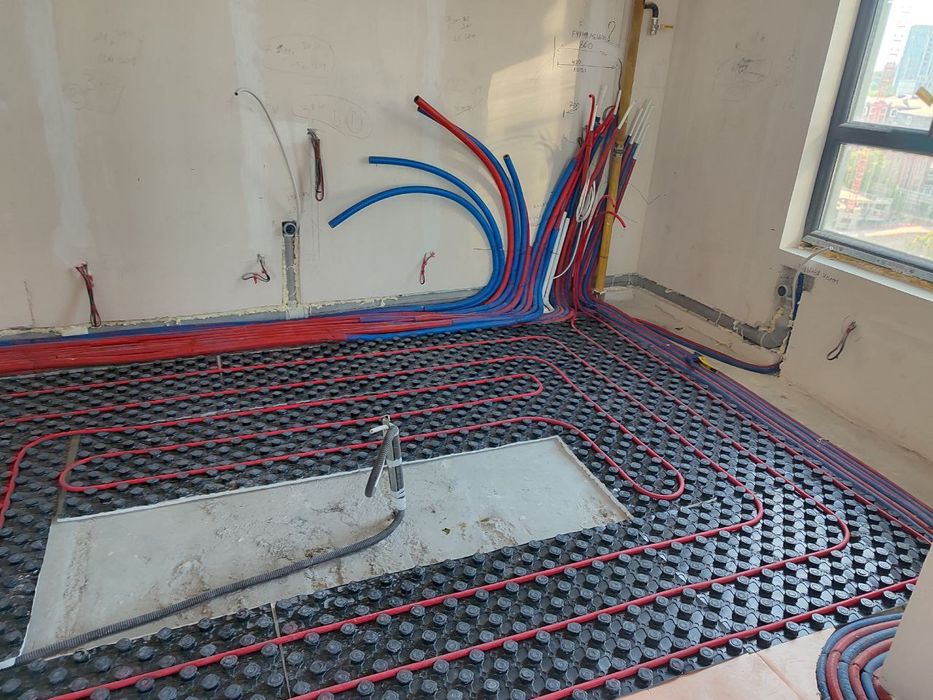 Монтаж тёплого пола!