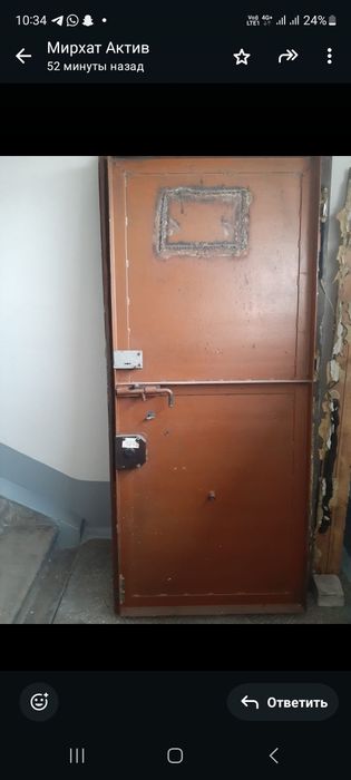 Дверь железный Б/У.