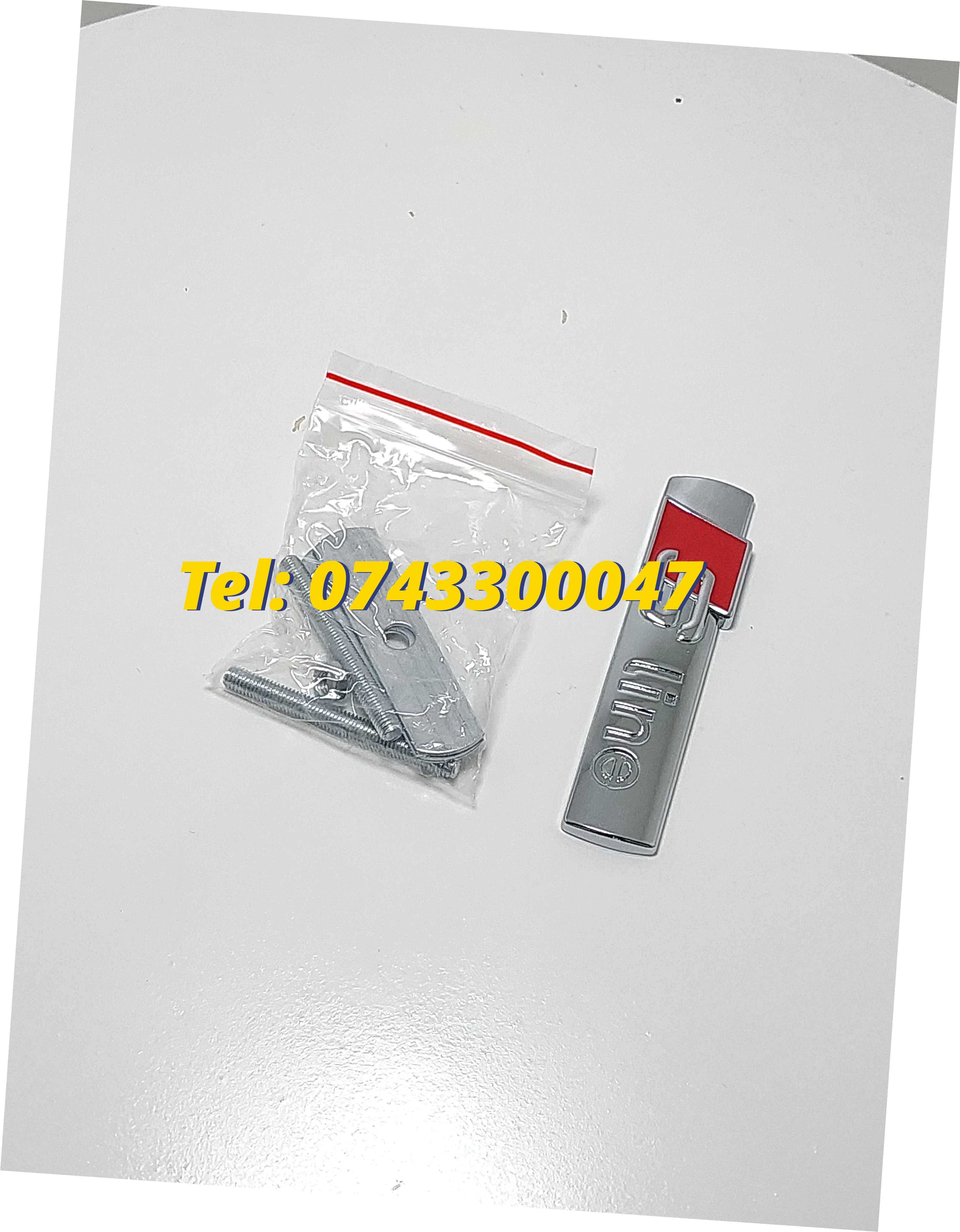 Sigla Ornament Grila Audi Crom Montaj Contra Placa