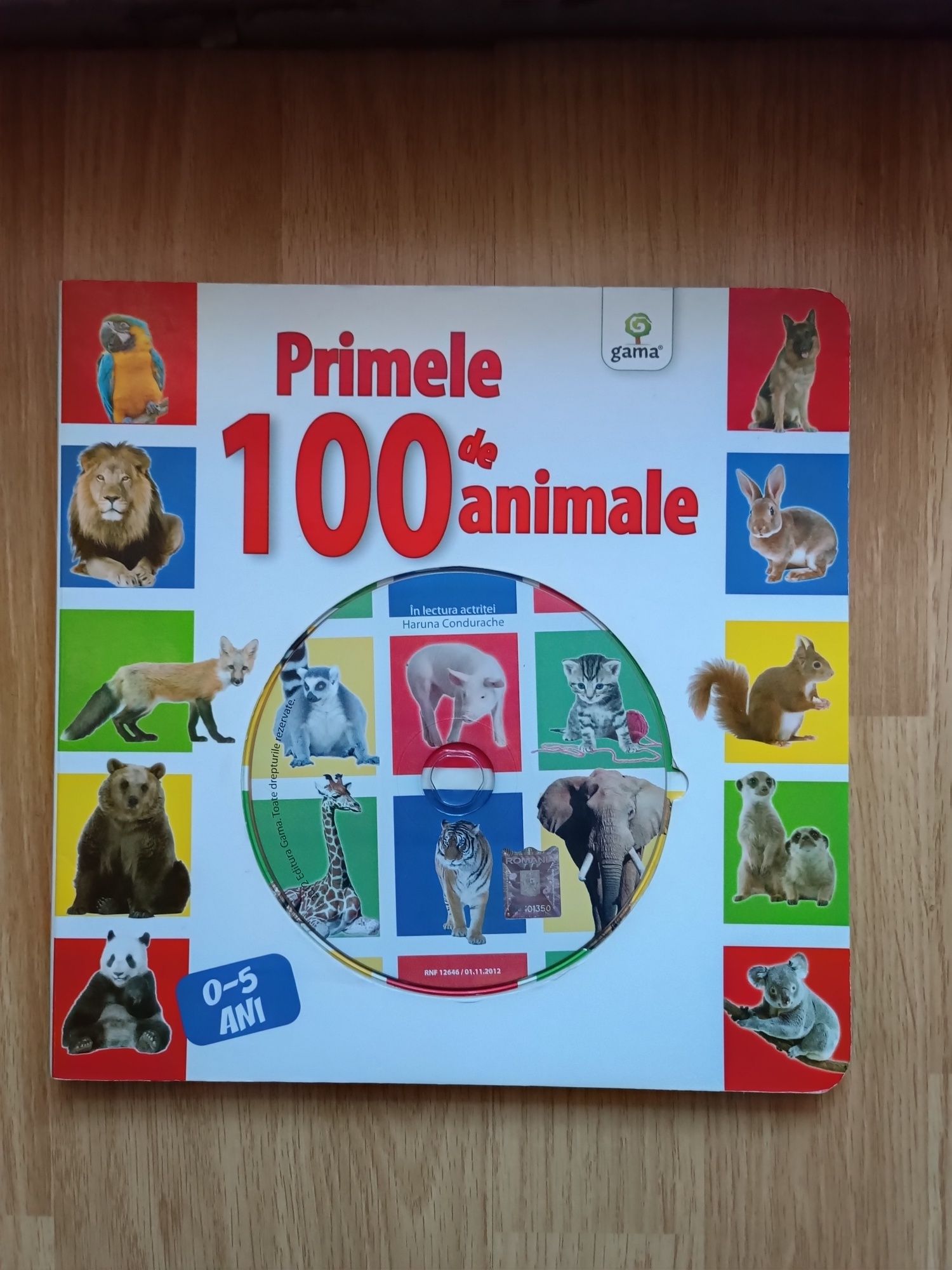 Carte cu CD Primele 100 de animale