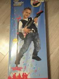 vand chitara cu microfon si suport reglabil pentru copii