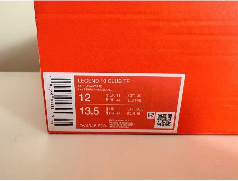 Стоножки NIKE Legend 10 UK 11