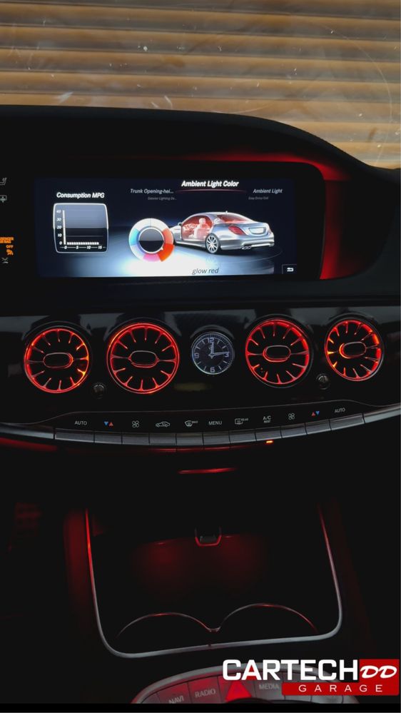 Въздуховоди с амбиентно осветление Mercedes-Benz
