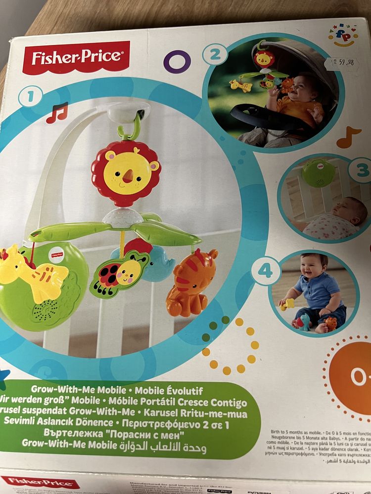 Музикална въртележка fisher price