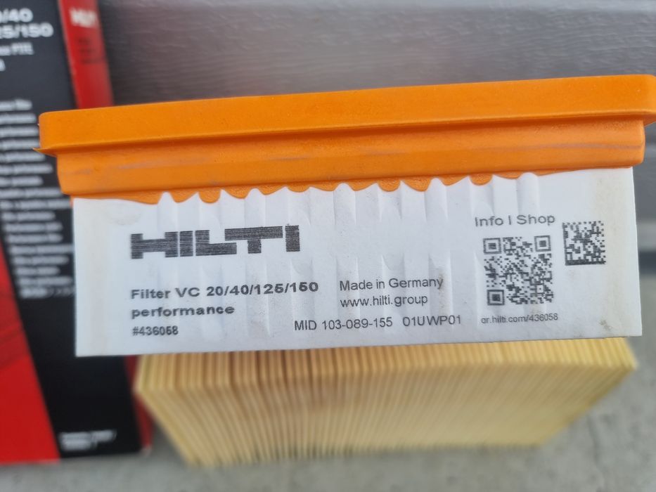 Hilti Filtru Aspirator  VC 20-/40-X performance Umed / Uscat Original