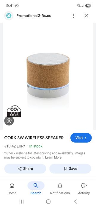 Cork 3W wireless speaker - boxa portabila