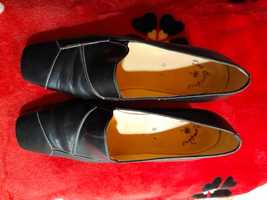 Pantofi dama negru, piele naturala, marca Des Confort, marimea 7G (40)