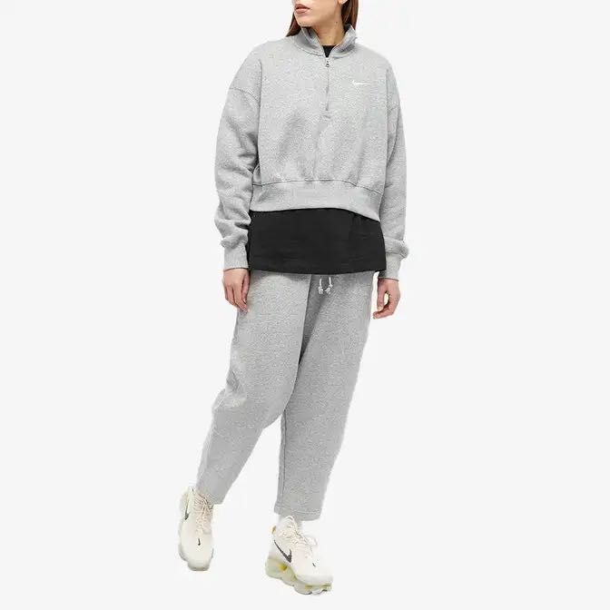 Дамско долнище : Nike Phoenix Fleece Curve Pant - Dark Grey Heather S