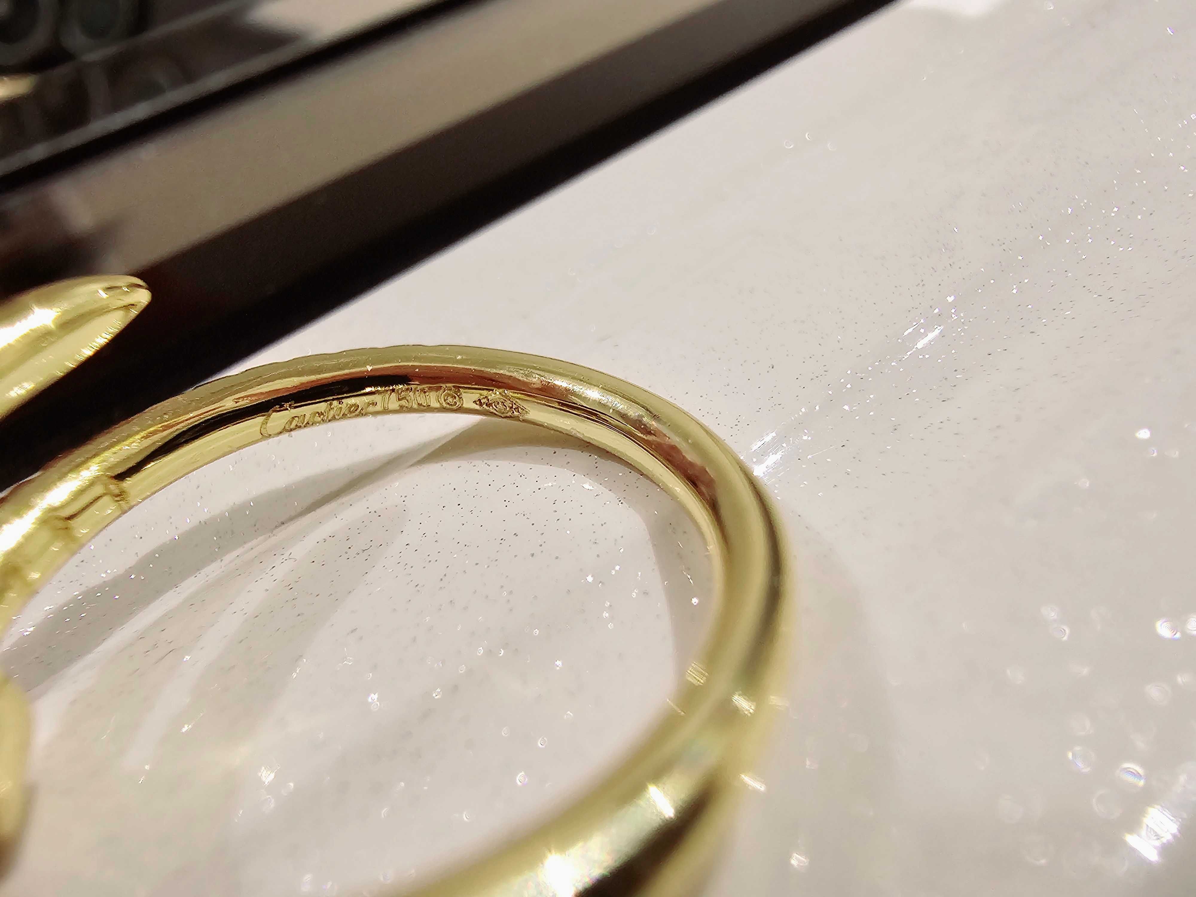 CARTIER Nail Juste un Clou Gold Small Paved Diamonds Пръстен Пирон