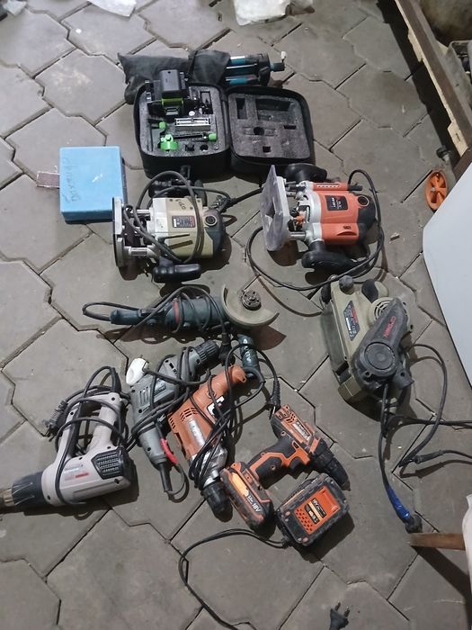 Дрель,фрезер,шлиф машинка, лазерный уровень, болгарка