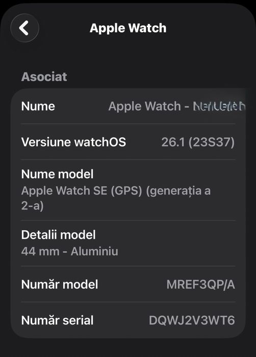 Vand Apple Watch SE 2