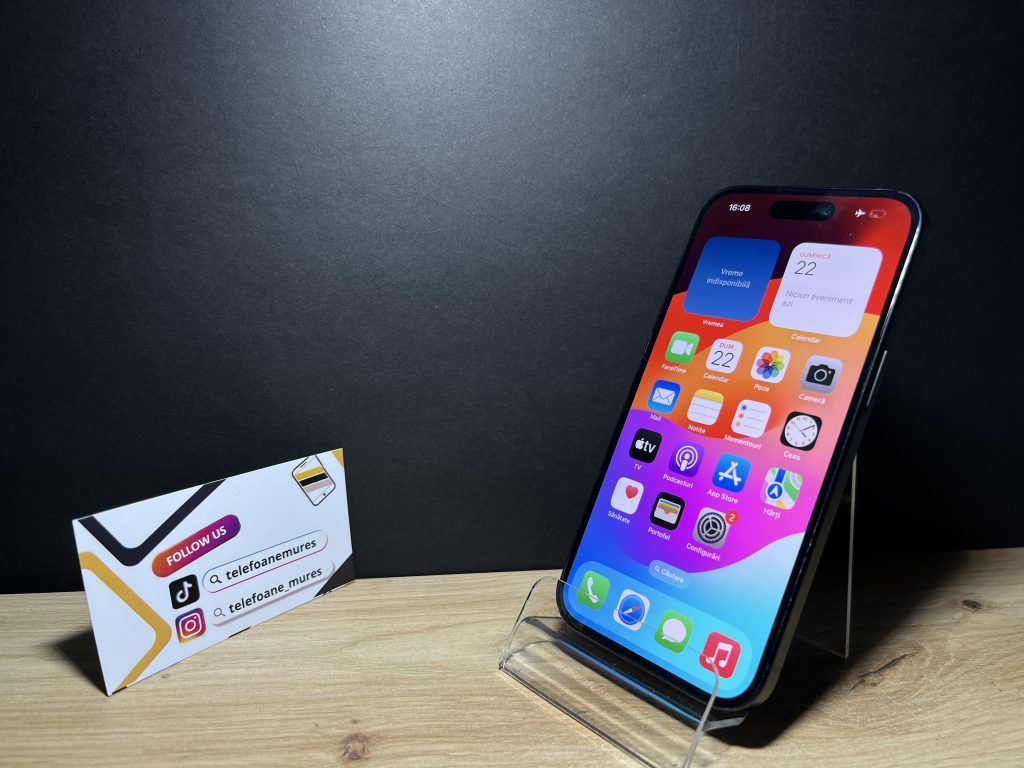 iPhone 15 128Gb Black 3 ani garanție, Telefoane Mureș