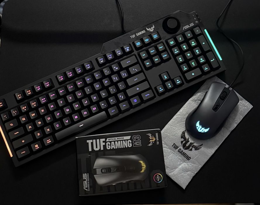 Tastatura Gaming Asus Tuf K1 + Mouse Gaming Tuf M3