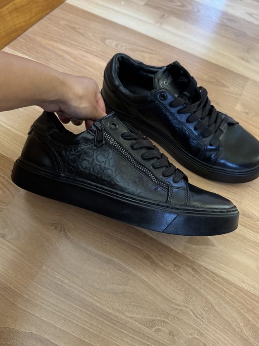 Adidasi din piele naturala Calvin Klein