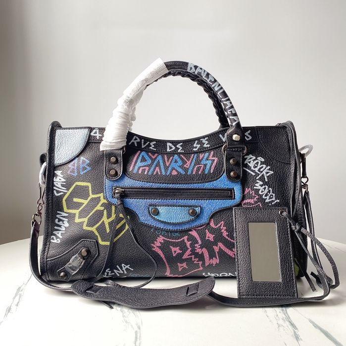 Geanta Balenciaga City Graffiti 38 cm, Premium