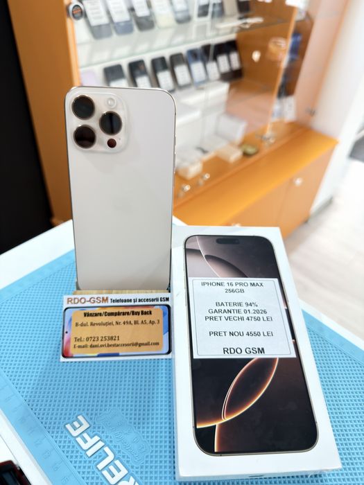 Iphone 16 Pro Max 256gb Neverlock/Desert Titanium/Garantie