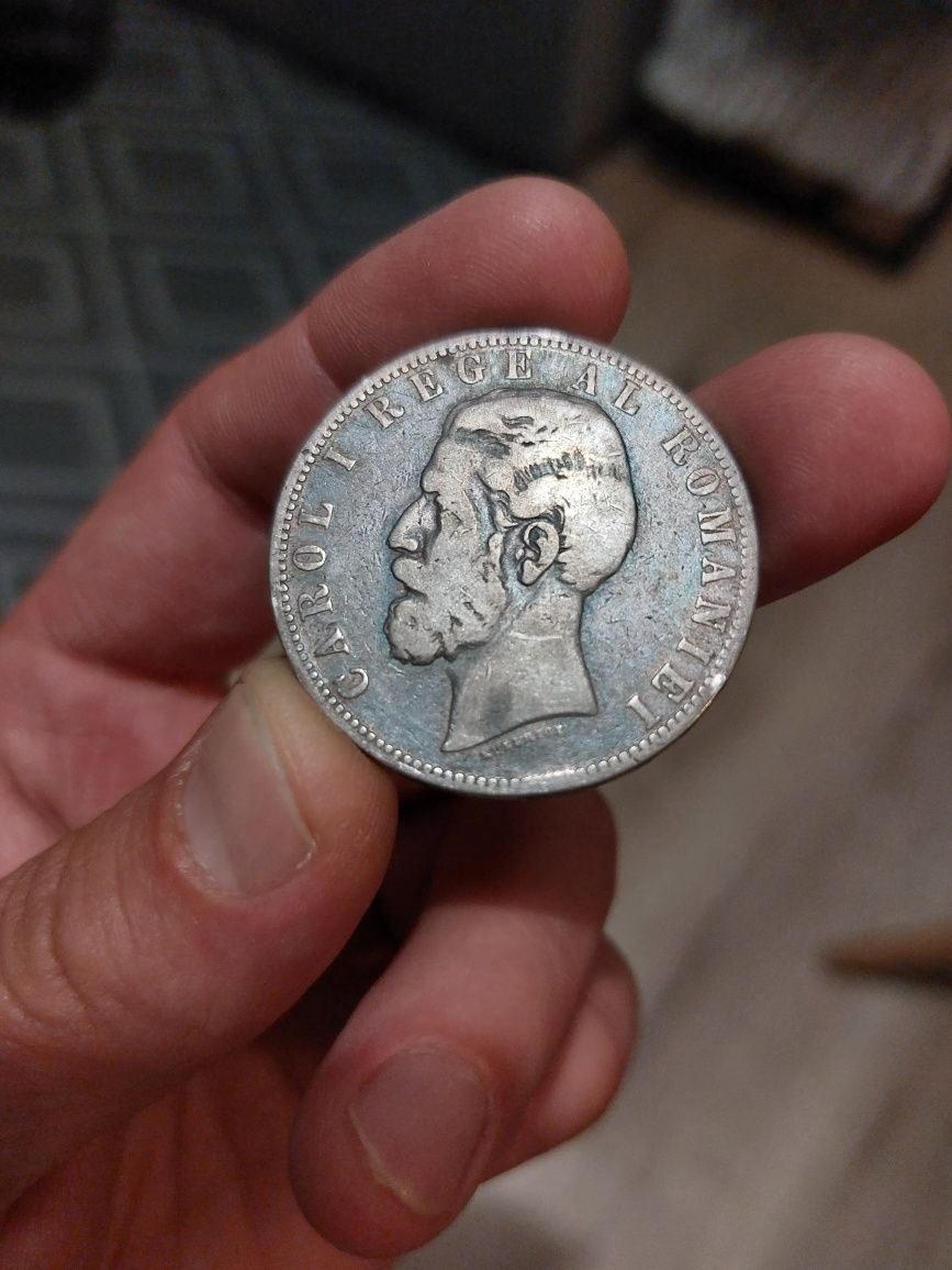 Moneda 5 lei 1883
