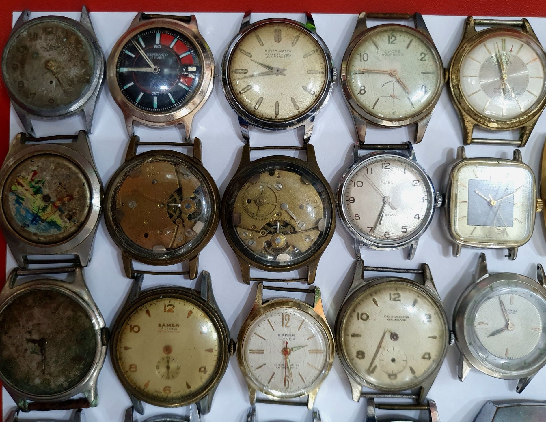 Lot ceas mecanic vintage 40buc