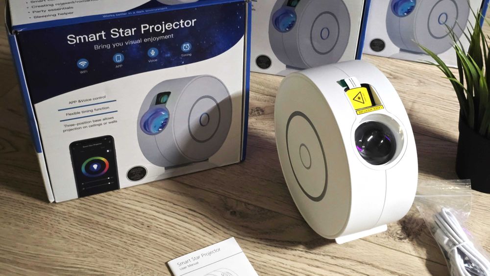 Lampa galaxie de stele cu laser SMART WiFi Google - BLACK FRIDAY