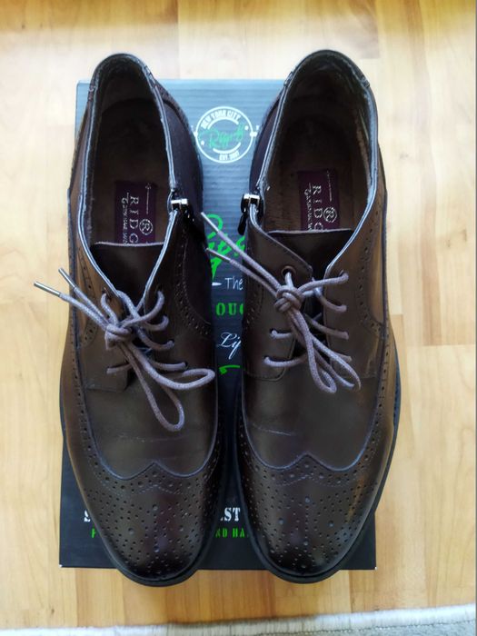 Ботинки модельные Ridge (Стамбул),кожа,оригинал,новые,р-р 42